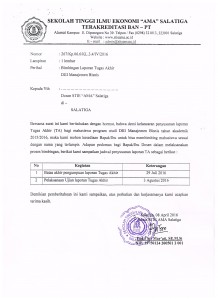 Daftar Ploting Dosen Pembimbing Mahasiswa Program Studi D3 Manajemen