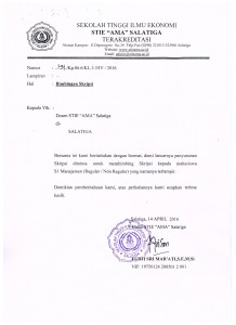 Daftar Ploting Dosen Pembimbing Kelas Nonreguler S1 Manajemen