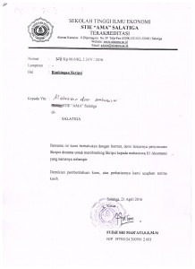 Daftar Ploting Dosen Pembimbing Program Studi S1 Akuntansi kelas Reguler