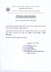 PENGUMUMAN